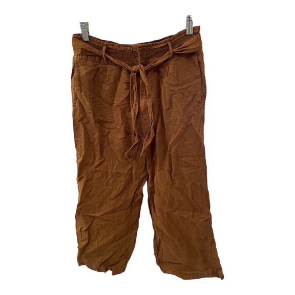 NWT C&C California Women's Cropped Linen Pants, Size 4 - Picture 1 of 5